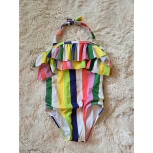 Janie and Jack Ruffle Halter one piece swimsuit size 3